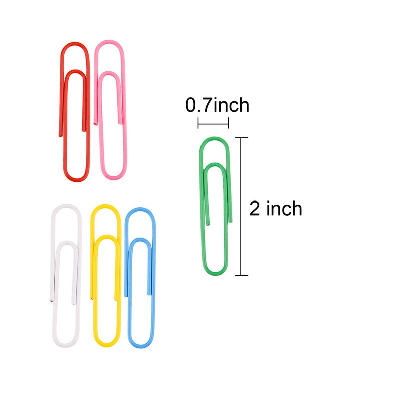 Sunmns 300 Pieces Large Colorful Paper Clips  2 Inch - Image 3